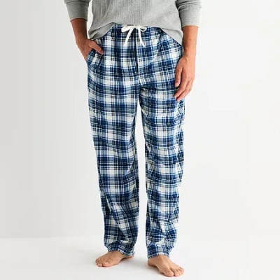 St. John's Bay Mens Microfleece Pajama Pants In Blue