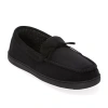 St. John's Bay Mens Moccasin Slippers In Black