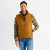 St. John's Bay Mens Packable Midweight Puffer Vest In Brown