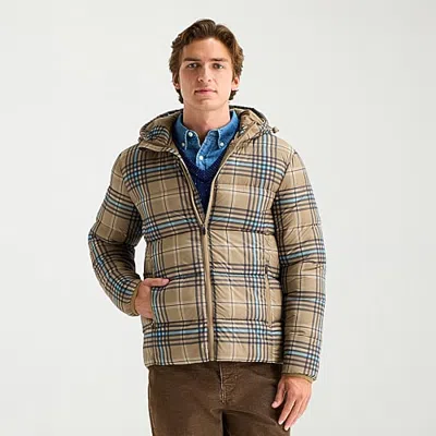 St. John's Bay Mens Packable Puffer Jacket In Brown