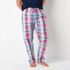 St. John's Bay Mens Poplin Big And Tall Pajama Pants In Multi