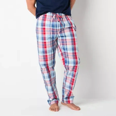 St. John's Bay Mens Poplin Big And Tall Pajama Pants In Multi