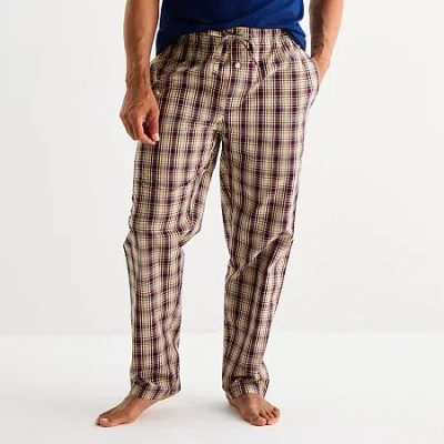 St. John's Bay Mens Poplin Big And Tall Pajama Pants In Multi