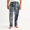 St. John's Bay Mens Poplin Pajama Pants In Blue