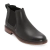 St. John's Bay Mens Rutland Flat Heel Chelsea Boots In Black