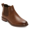 St. John's Bay Mens Rutland Flat Heel Chelsea Boots In Brown