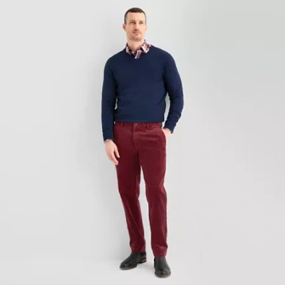 St. John's Bay Mens Straight Fit Corduroy Pant In Brown