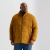St. John's Bay Mens Water Resistant Midweight Big And Tall Puffer Jacket In Orange