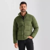 St. John's Bay Mens Water Resistant Midweight Puffer Jacket In Green