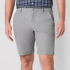 St. John's Bay Performance Mens 9" Mid Rise Moisture Wicking Chino Short In Gray