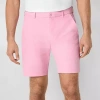 St. John's Bay Performance Mens 9" Mid Rise Moisture Wicking Chino Short In Pink