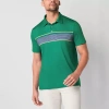 St. John's Bay Performance Mens Classic Fit Short Sleeve Polo Shirt In Green