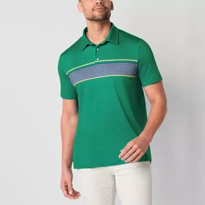 St. John's Bay Performance Mens Classic Fit Short Sleeve Polo Shirt In Green