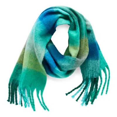 St. John's Bay Plaid Scarf In Green