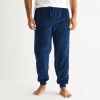 St. John's Bay Plush Mens Pajama Pants In Blue