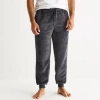 St. John's Bay Plush Mens Pajama Pants In Gray