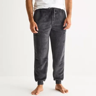St. John's Bay Plush Mens Pajama Pants In Gray
