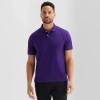 St. John's Bay Premium Stretch Mens Classic Fit Short Sleeve Polo Shirt In Purple