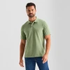 St. John's Bay Premium Stretch Mens Slim Fit Short Sleeve Polo Shirt In Green