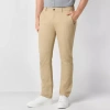 St. John's Bay Stretch Chino Mens Slim Fit Flat Front Pant In Neutral