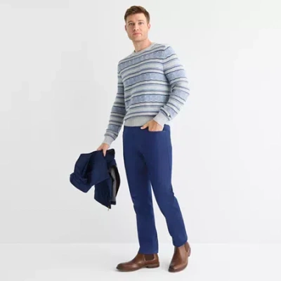 St. John's Bay Stretch Mens Slim Fit Flat Front Pant In Green