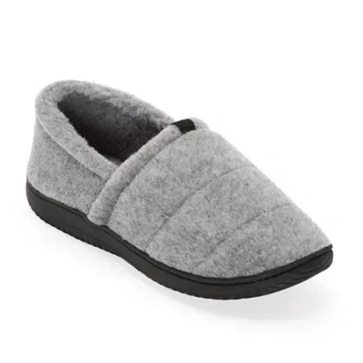 St. John's Bay Suede Scuff Mens Memory Foam Clog Slippers In Gray