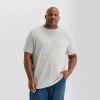 St. John's Bay Super Soft Mens Crew Neck Short Sleeve Big And Tall T-shirt In Gray