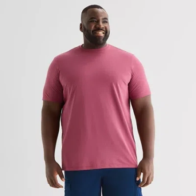 St. John's Bay Super Soft Mens Crew Neck Short Sleeve Big And Tall T-shirt In Red