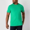 St. John's Bay Super Soft Mens Crew Neck Short Sleeve Quick Dry Big And Tall T-shirt In Green
