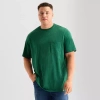 St. John's Bay Super Soft Mens Crew Neck Short Sleeve Quick Dry Big And Tall T-shirt In Green