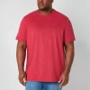 St. John's Bay Super Soft Mens Crew Neck Short Sleeve Quick Dry Big And Tall T-shirt In Red