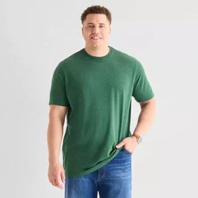 St. John's Bay Super Soft Mens Crew Neck Short Sleeve Quick Dry Big And Tall T-shirt In Yellow