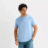 St. John's Bay Super Soft Mens Crew Neck Short Sleeve T-shirt In Blue