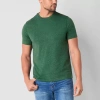 St. John's Bay Super Soft Mens Crew Neck Short Sleeve T-shirt In Green