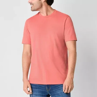 St. John's Bay Super Soft Mens Crew Neck Short Sleeve T-shirt In Orange