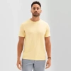 St. John's Bay Super Soft Mens Crew Neck Short Sleeve T-shirt In Yellow