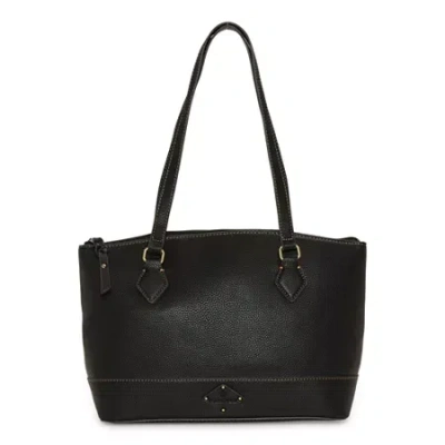 St. John's Bay Top Zip Satchel Satchel In Black