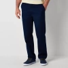 St. John's Bay Universal Wrinkle Free Easy Care Mens Classic Fit Flat Front Pant In Blue