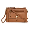 St. John's Bay Vivian Convertible Crossbody Bag In Brown