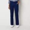 St. John's Bay Women's Relaxed Fit Girl Friend Chino Pant In Blue