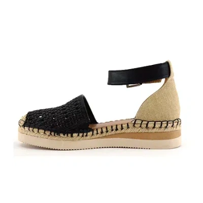 St. John's Bay Womens Carlton Wedge Sandals In Black