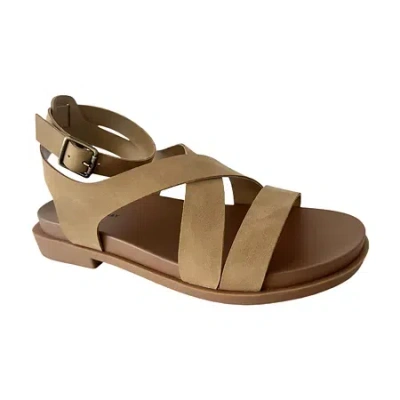 St. John's Bay Womens Esposito Wedge Sandals In Brown