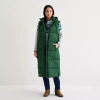 St. John's Bay Womens Hooded Midweight Puffer Vest In Green