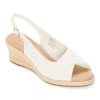 St. John's Bay Womens Lone Wedge Sandals In White