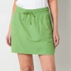 St. John's Bay Womens Mid Rise Skort In Green