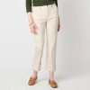 St. John's Bay Womens Mid Rise Straight Leg Jean In Neutral