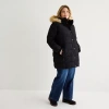 St. John's Bay Womens Plus Heavyweight Puffer Jacket In Black
