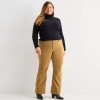 St. John's Bay Womens Plus Mid Rise Bootcut Corduroy Pant In Brown