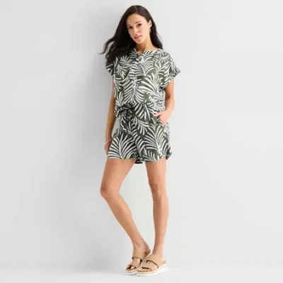 St. John's Bay Womens Pull-on Short In Black