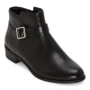 St. John's Bay Womens Randa Flat Heel Booties In Black